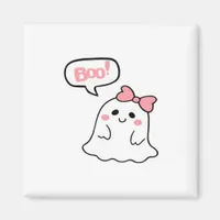 Boo! Cute Boo Minimal Clean Magnet