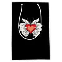 Skeleton Hands Heart Classic Aesthetic Medium Gift Bag