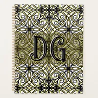 Boho Beige Green Planner