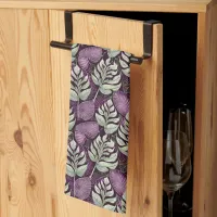 Purple Green Christmas Pattern#29 ID1009 Kitchen Towel