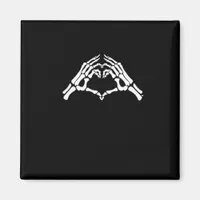 Skeleton Heart And Hands Sign Magnet