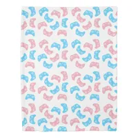 Cute Transgender Pink Blue Controllers Gamer  Duvet Cover