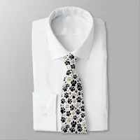 Unique Dog Paw Print  Neck Tie