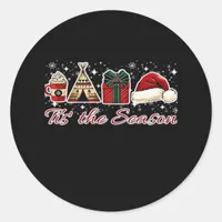 Tis The Season Essential Classic Round Sticker