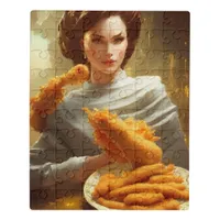 Chicken Tendies Goddess  Jigsaw Puzzle