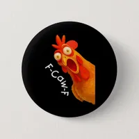 Gothic Humor Funny F Caw F Crow Design Button