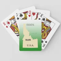 Playing Cards - Idaho Map with City