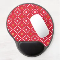 Christmas Holiday Charm Pattern 04 -  Gel Mouse Pad