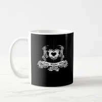 Skeleton Hand Minimal Linework Coffee Mug