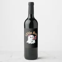 Halloween Boo Cute Family Wine Label