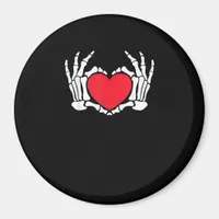 Skeleton Hand Heart Valentines Day Funny Meme Magnet