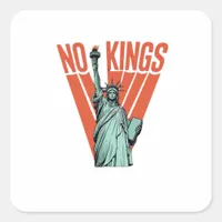 No Kings Statue Of  Protest  American Classic Square Sticker
