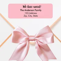 Pink we have moved new return address label