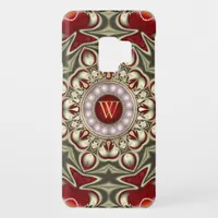 Red + Gold Geometry Custom Samsung S3 case