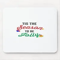 Tis The Season To Be Careful Classic Stickers Mouse Pad