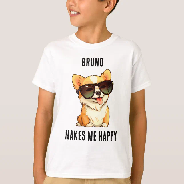 A Cute Puppy Equals Happiness | Boys Kids T-Shirt