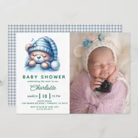 Cute Teddy Bear Baby Shower Invitation