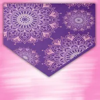 Pretty pink mandala on purple | tissue paper