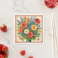 Vintage Flower Bouquet | Napkins