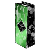 Elegant 38th Emerald Wedding Anniversary Wine Gift Bag