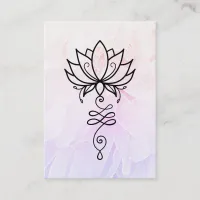 *~* Lotus Peony Nirvana Sacred Geometry Business Card