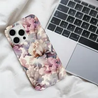 Elegant Chic Modern Cute Floral Soft Blush Pink iPhone 15 Pro Max Case