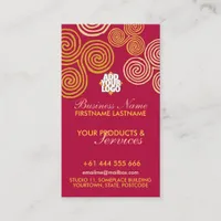 Celtic Swirl Vertical Business Card