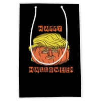 Funny Donald Pumpkin Halloween Medium Gift Bag