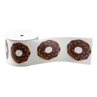 Donut themed Birthday Party Grosgrain Ribbon