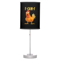 F Caw F Funny Chicken Meme Trendy Modern Style Table Lamp