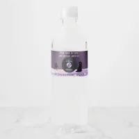 Customizable Disco Wedding Water Bottle Label