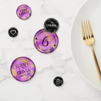 Elegant 6th Amethyst Wedding Anniversary Confetti