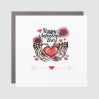 Skeleton Hands Valentines Day Classic Car Magnet