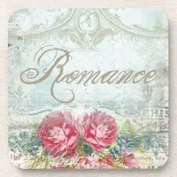 Vintage Romanace Floral Drink Coaster