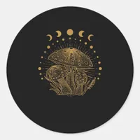 Aesthetic Mushroom Cottage Goblincore Classic Round Sticker