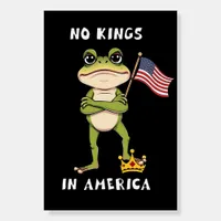No Kings in America Anti-Trump Protest  Foam Board