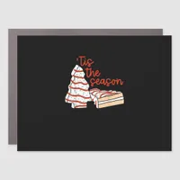 Funny Tis The Season Design Christmas Tree Car Magnet