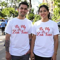 Be My Zen-Tine Matching Couple T-Shirts