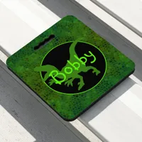 Personalized Green Dinosaur Hide  Seat Cushion