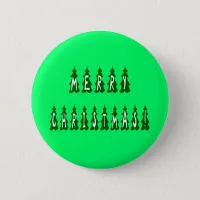 Merry Christmas Tree Font Button