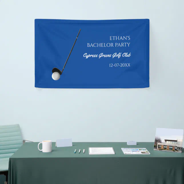 Golf Bachelor Party - Golfing trip Classic Stylish Banner