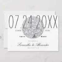 Modern Minimal Script Disco Ball Old Money Wedding Save The Date