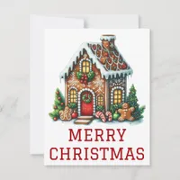 Gingerbread House Christmas Card