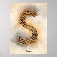 S is For Snake Poster