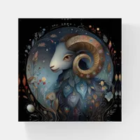 Aries Ram Zodiac Astrology Mystical Birthday Paperweight