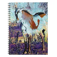 Pinto Horse Digital Art Notebook