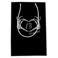 Skeleton Heart Hand Minimal Classic Design Medium Gift Bag