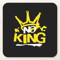 No King Vintage Style Square Paper Coaster