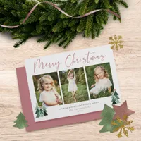 Rustic Trees Modern Christmas Holiday 3 Photo