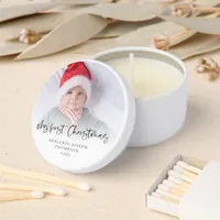 My First Christmas Baby Photo Overlay  Mini Candle Favors